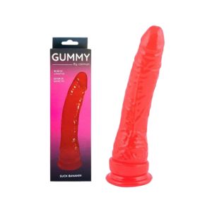 CONSOLADOR JELLY BANANIN ROJO-CAIMAN